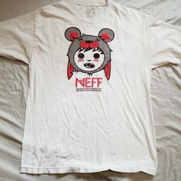 Neff Other - NEFF white savage tshirt